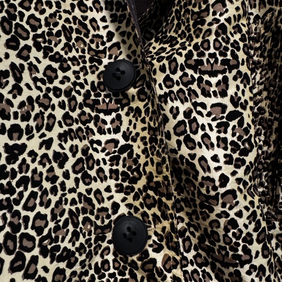 Reversible Leopard Print Trench Coat – Oversized Fit – Approx. XL - Picture 5 of 13